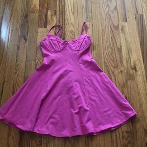 Pink skater dress